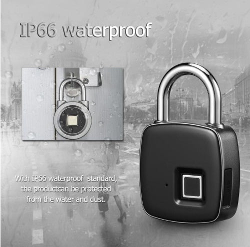 Outdoor Waterproof Fingerprint Padlock