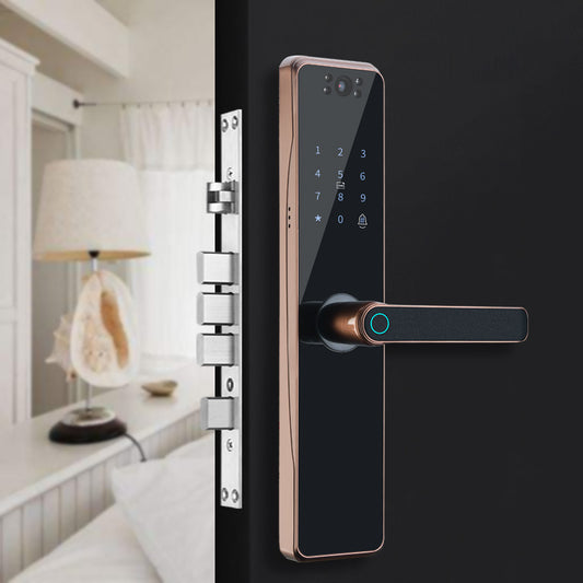 Surveillance camera door lock with mobile video monitoring systemSurveillance camera door lock with mobile video monitoring system