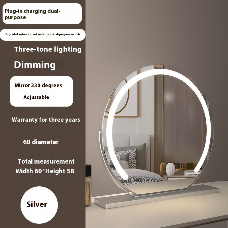 Touch-Control LED Makeup Mirror