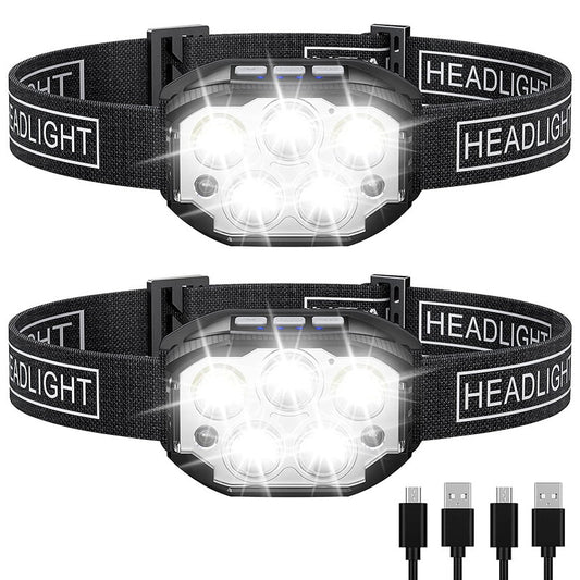 COB LED Red Light Warning USB Smart Charging