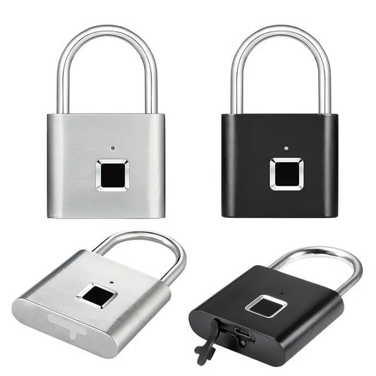 Anti-Theft Fingerprint Padlock — Zinc Alloy
