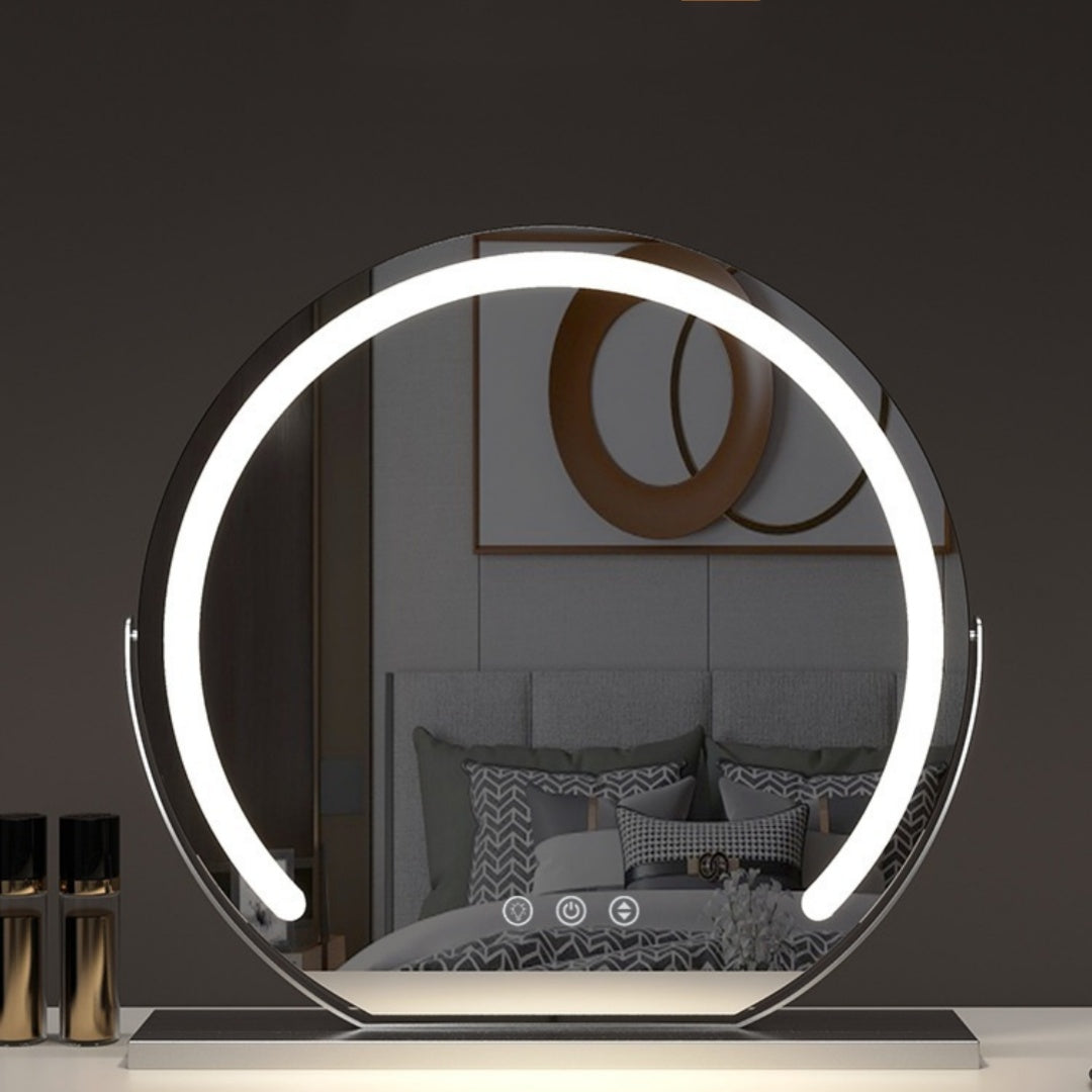 Touch-Control LED Makeup Mirror