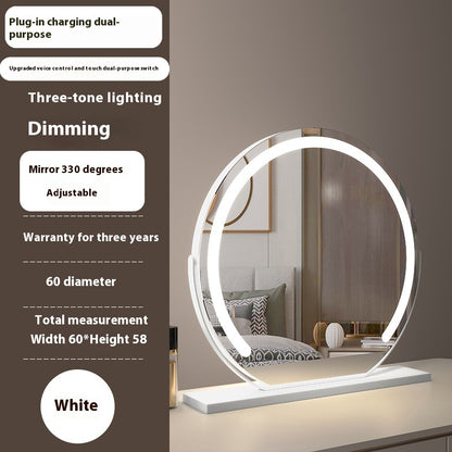 Touch-Control LED Makeup Mirror