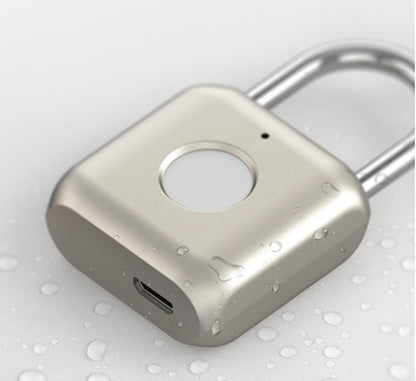 Compact Fingerprint Padlock — 360° Scanning