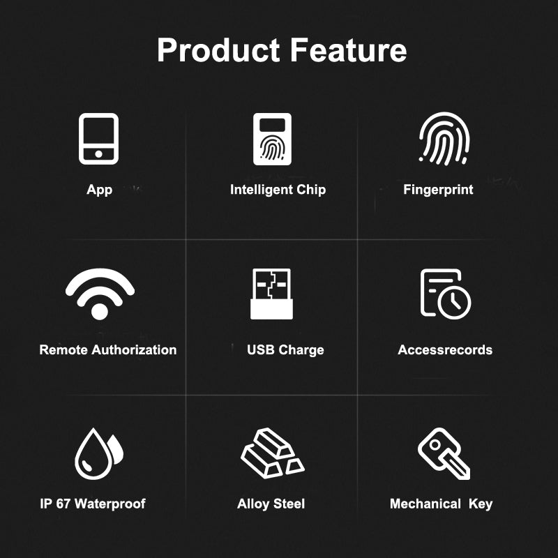 Smart Fingerprint Gate Lock