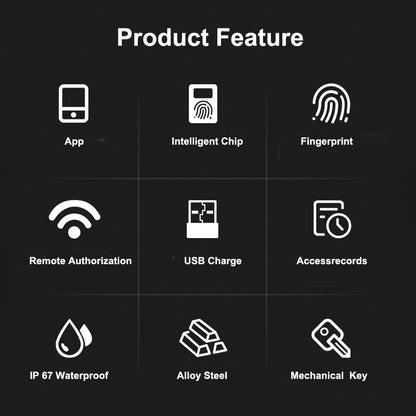 Smart Fingerprint Gate Lock