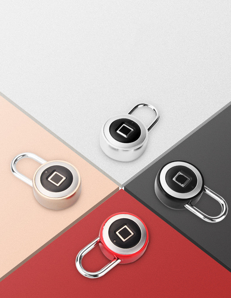Fingerprint Padlock — Silver