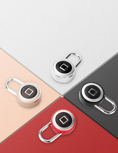 Fingerprint Padlock — Silver