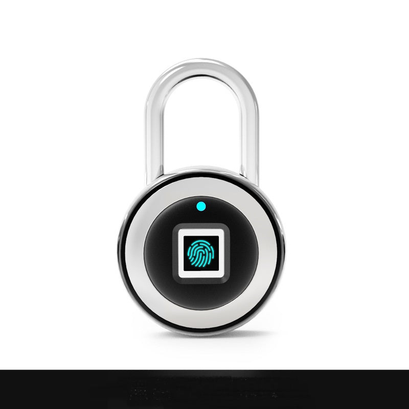 Fingerprint Padlock — Silver