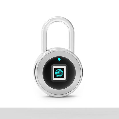 Fingerprint Padlock — Silver
