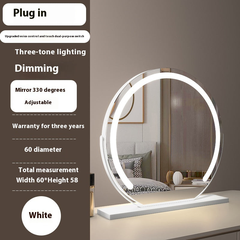Touch-Control LED Makeup Mirror
