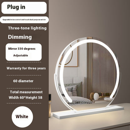 Touch-Control LED Makeup Mirror