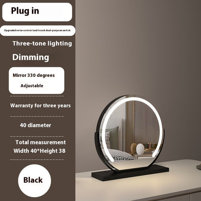 Touch-Control LED Makeup Mirror