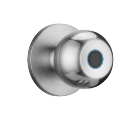 Round Ball Fingerprint Door Lock — With Backup Key