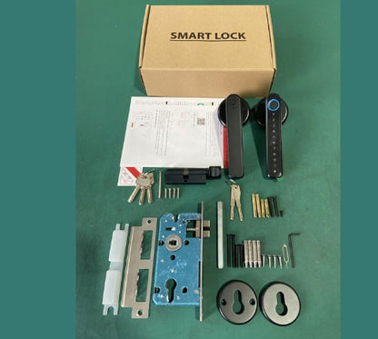 Fingerprint door lock for wooden door keyless entry system