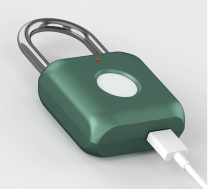 Compact Fingerprint Padlock — 360° Scanning