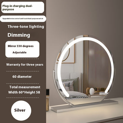 Touch-Control LED Makeup Mirror