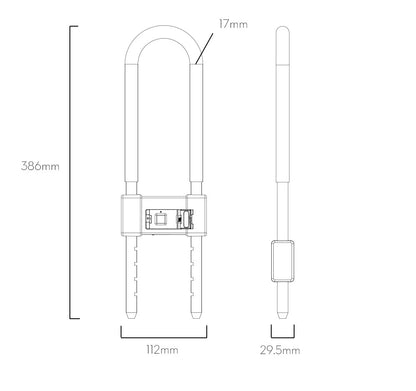 Fingerprint Bike U-Lock — Waterproof