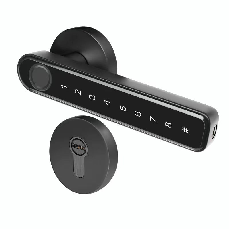 Fingerprint door lock gourd handle smart indoor security lock