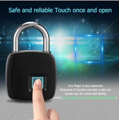 Outdoor Waterproof Fingerprint Padlock