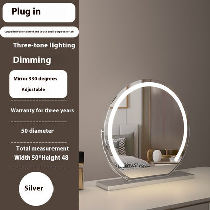 Touch-Control LED Makeup Mirror