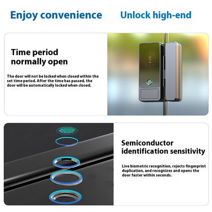 Smart Glass Door Fingerprint Lock