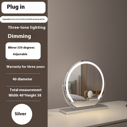 Touch-Control LED Makeup Mirror