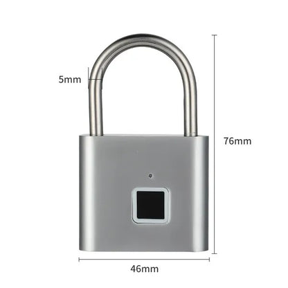 Anti-Theft Fingerprint Padlock — Zinc Alloy