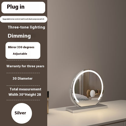 Touch-Control LED Makeup Mirror