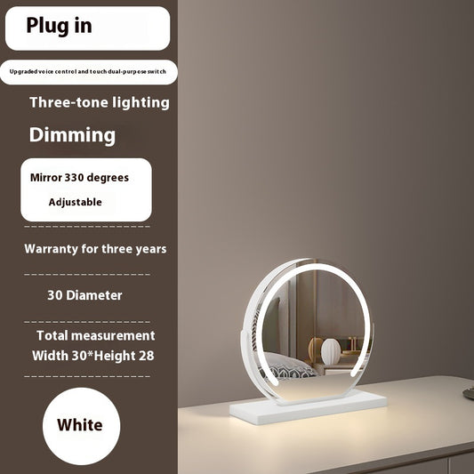 Touch-Control LED Makeup Mirror