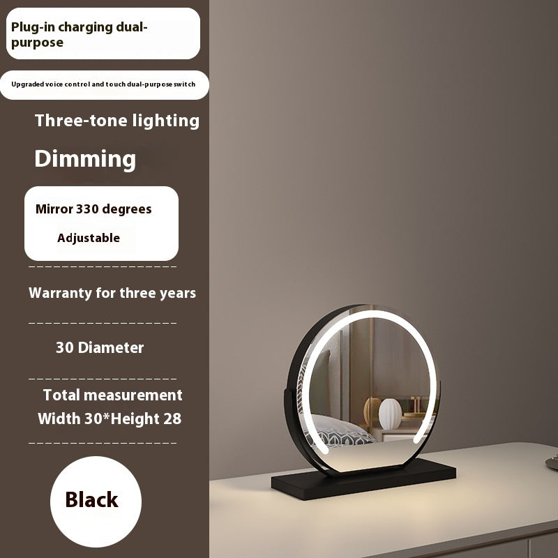 Touch-Control LED Makeup Mirror