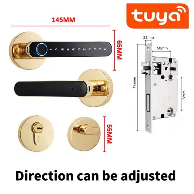 Fingerprint Door Lock — 200-Print Storage