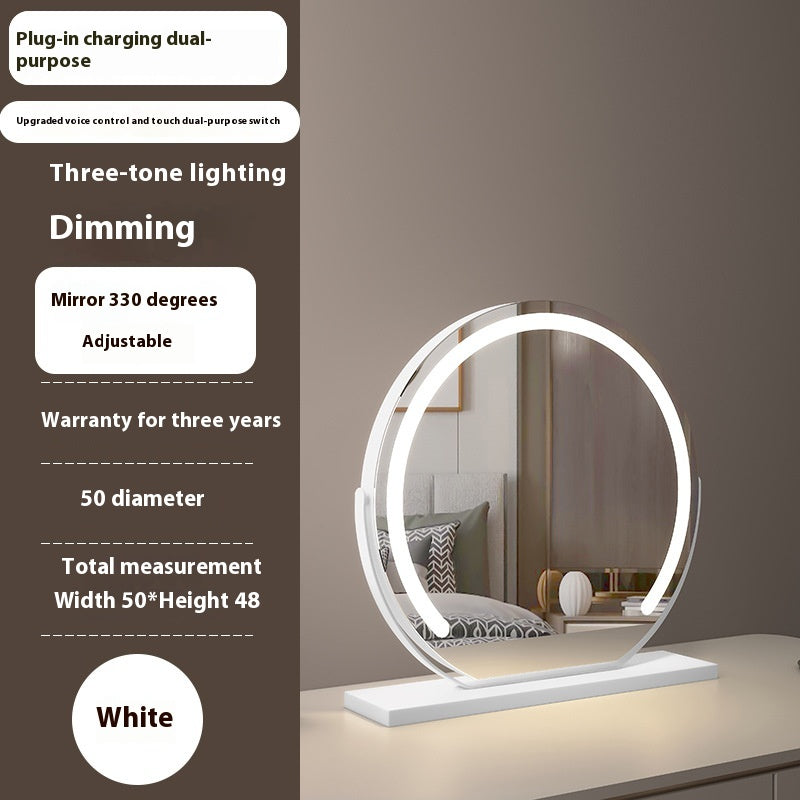 Touch-Control LED Makeup Mirror