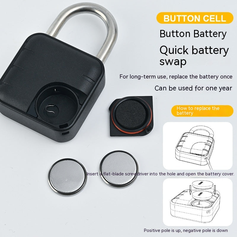 Fingerprint padlock outdoor waterproof security lock