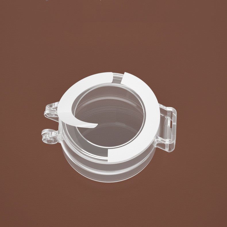 Transparent protective cover for electronic door lock with a hidden switch feature.