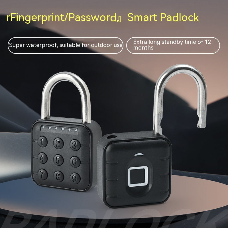 Fingerprint padlock waterproof smart lock with app control