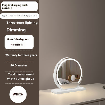 Touch-Control LED Makeup Mirror
